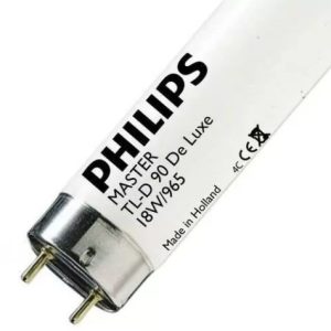 PHILIPS D65 "MASTER TL-D 90 DE LUXE 18W/965" (2 FEET)